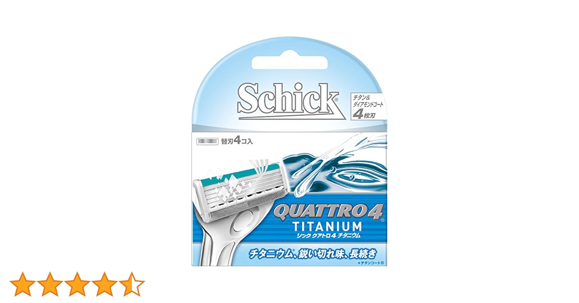 新品　シッククアトロ4 　 替刃　50個 シック クアトロ4 チタニウム 替刃 ( 4個入 )/ : 爽快ドラッグ